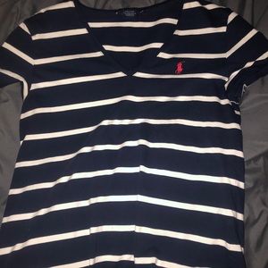 Stripe Polo T shirt